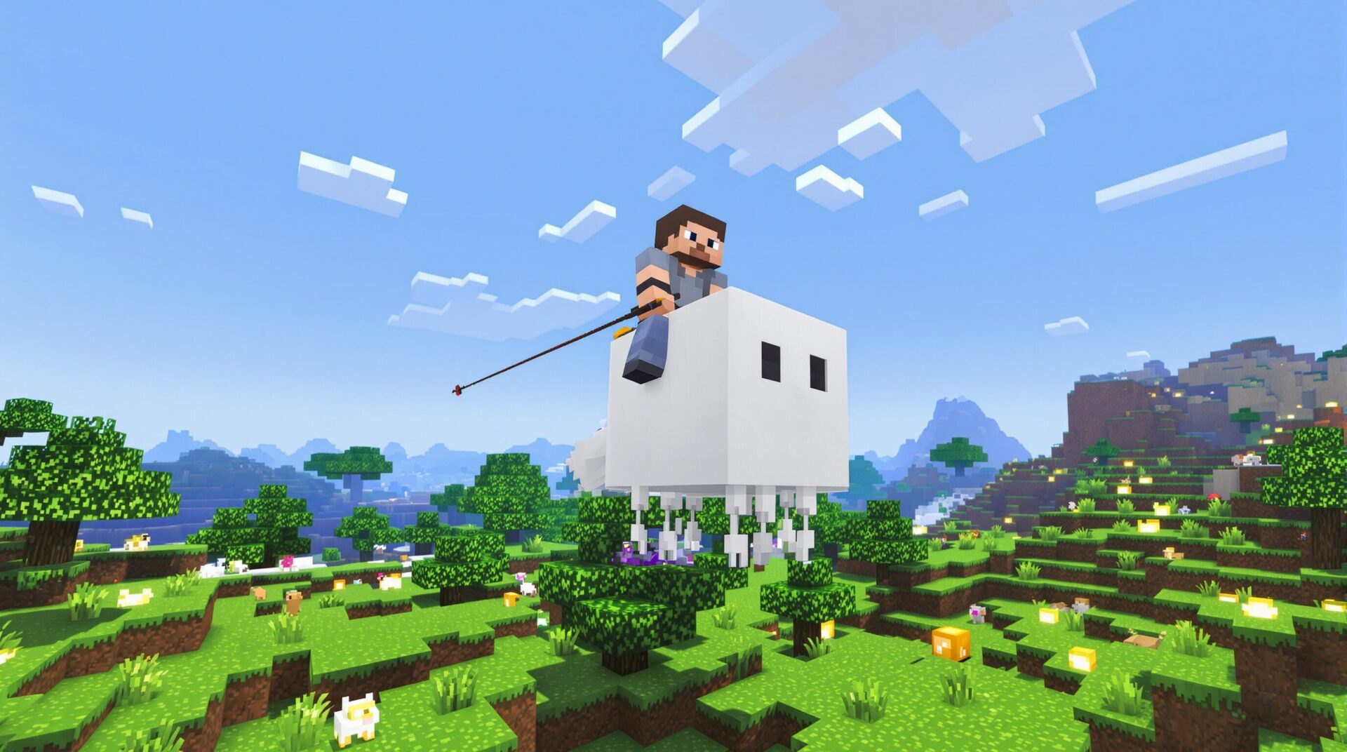 Minecraft 1.21.6 « Chase the Skies » : On on peut voler sur des ghasts !